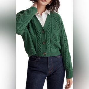 Madewell Forest Green Knit Cardigan